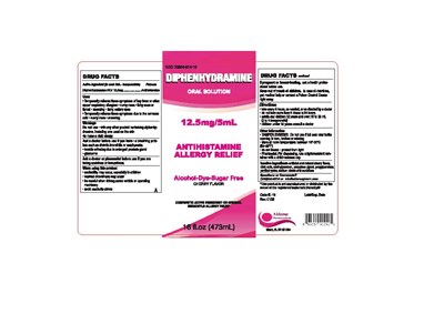 Label (Diphenhydramine 16 Oz Label For Print)